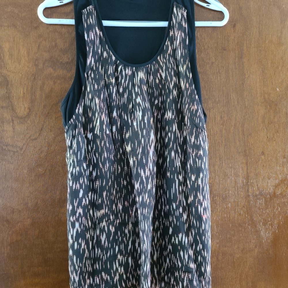 Theory - Combo Silk Racer Back Tank Top - Dark Bellflower